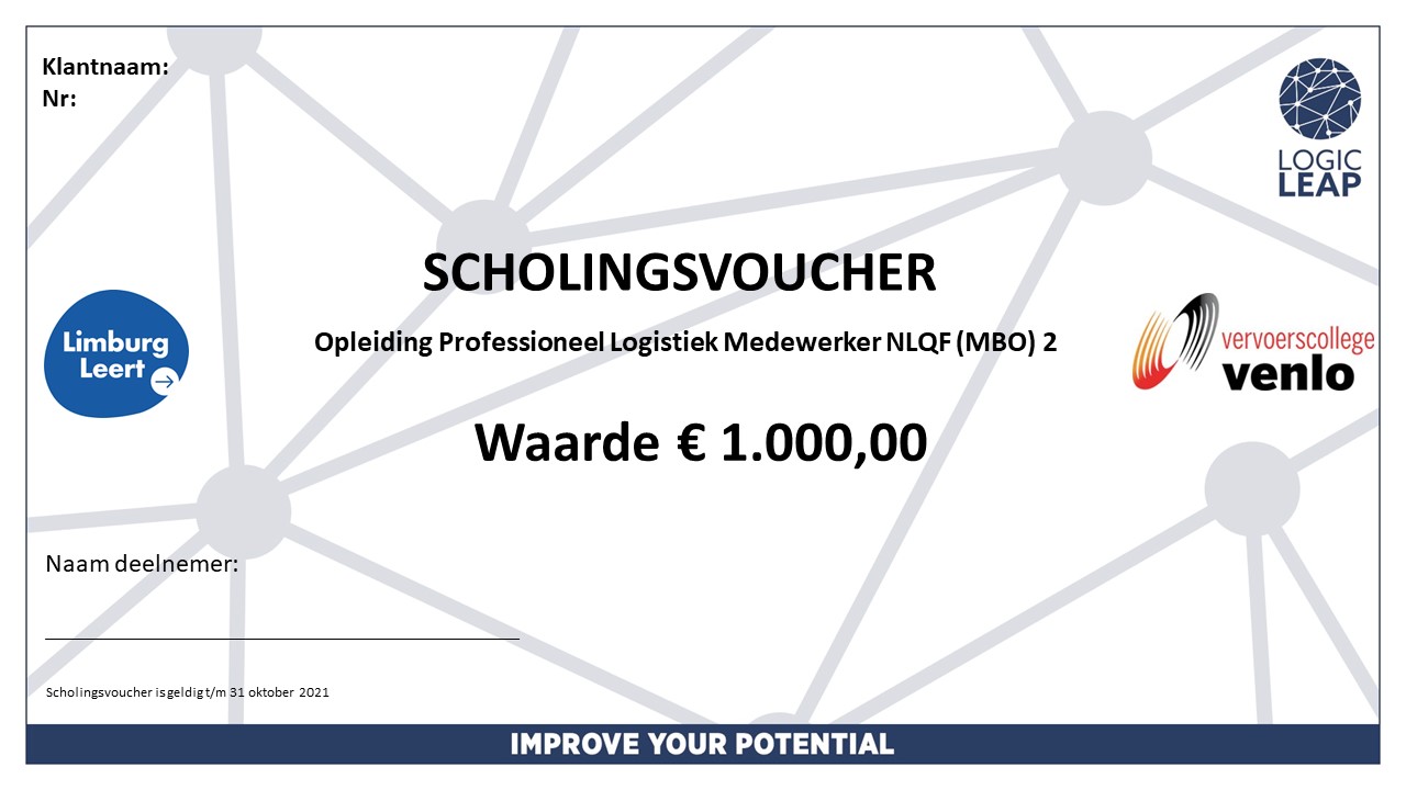 Scholingsvoucher voorbeeld
